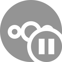 Colorful paused tray icon