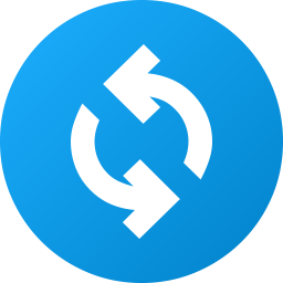Colorful synchronizing tray icon