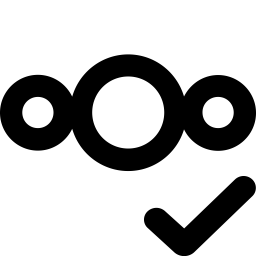 Monochrome up-to-date tray icon