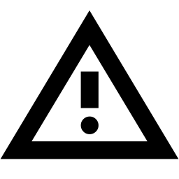 Monochrome warning tray icon